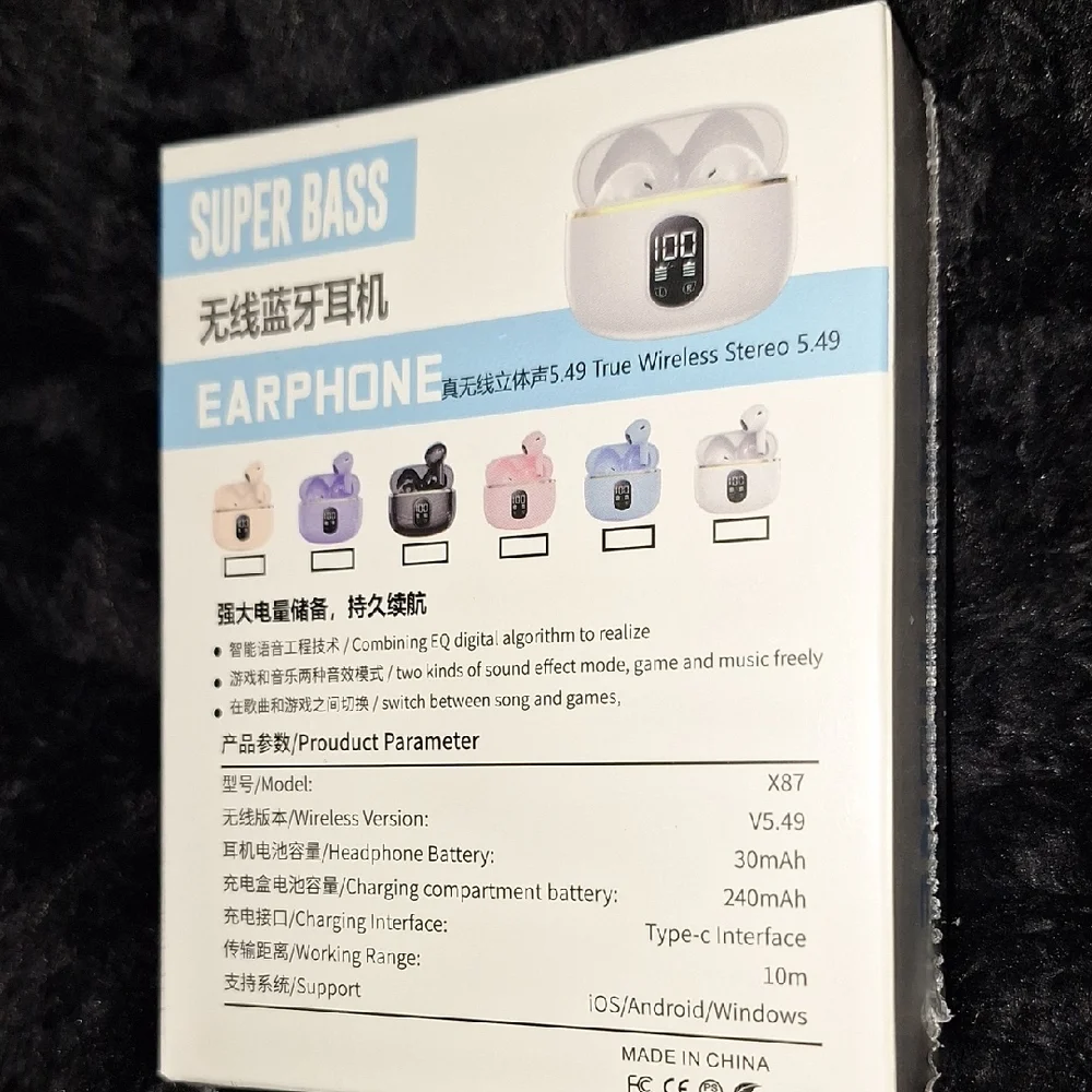 CYXG X87 True Wireless Earphones - White